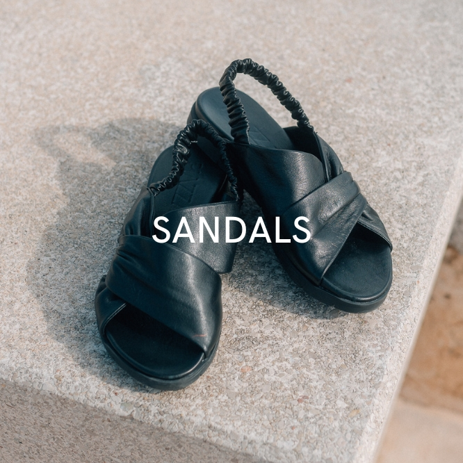 piazza sandals black